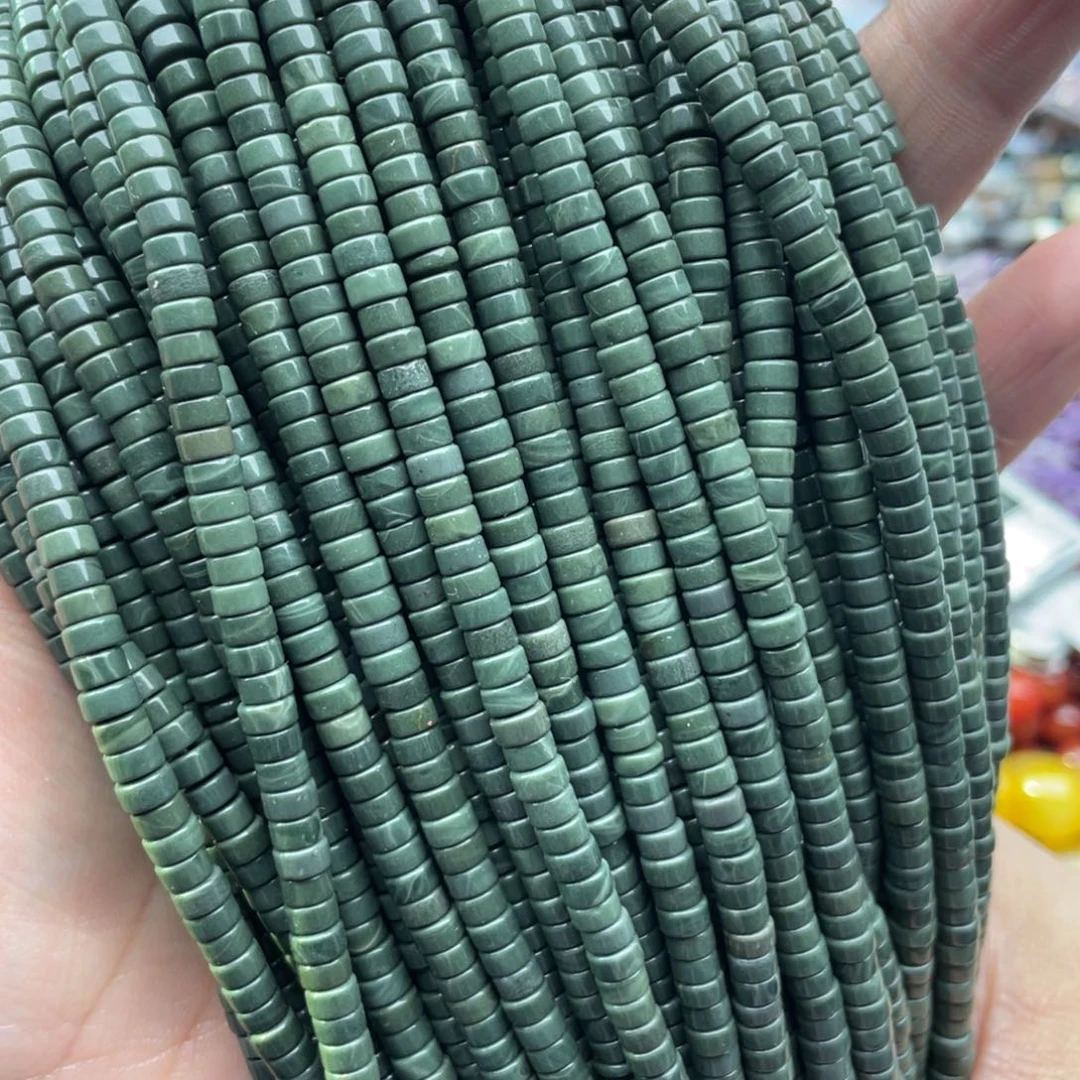 玛瑙/玉髓珠宝半成品未镶嵌一条装4mm阿拉善直切隔片