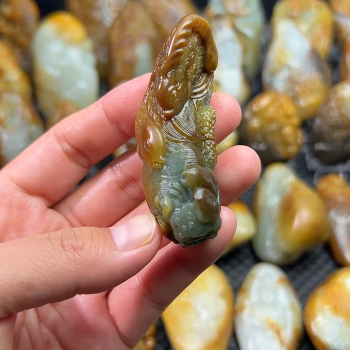 和田玉未镶嵌挂件