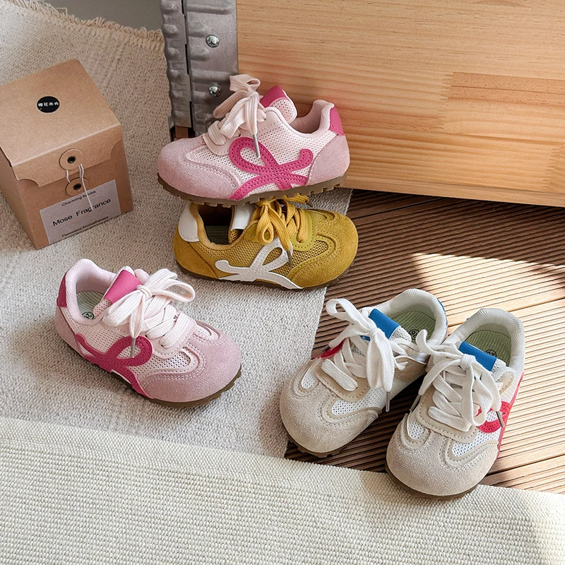 韩版儿童阿甘鞋【甜酷休闲】复古男女软底透气百搭时尚魔术贴徳训鞋