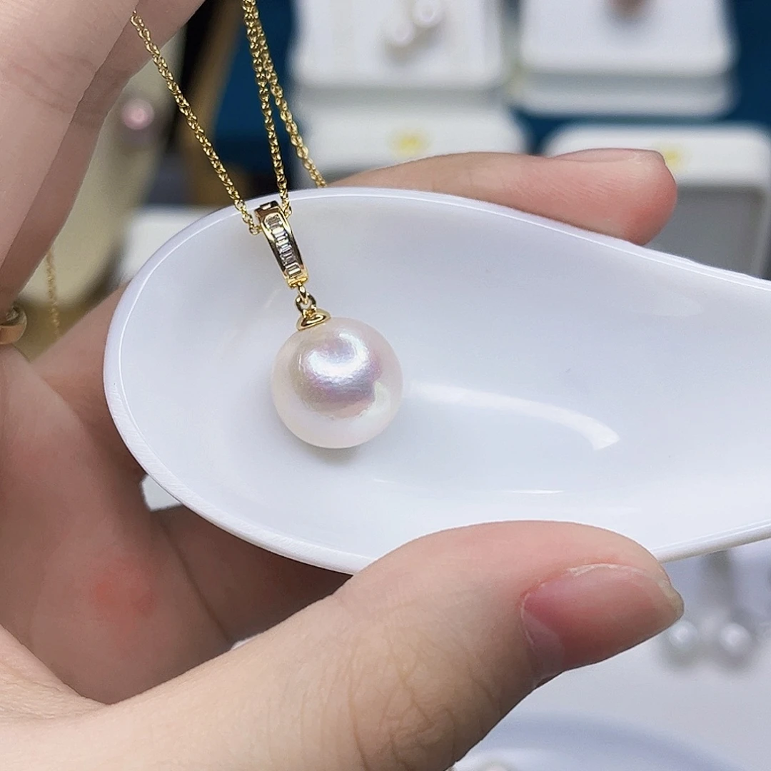 合金淡水珍珠吊坠(赠链)