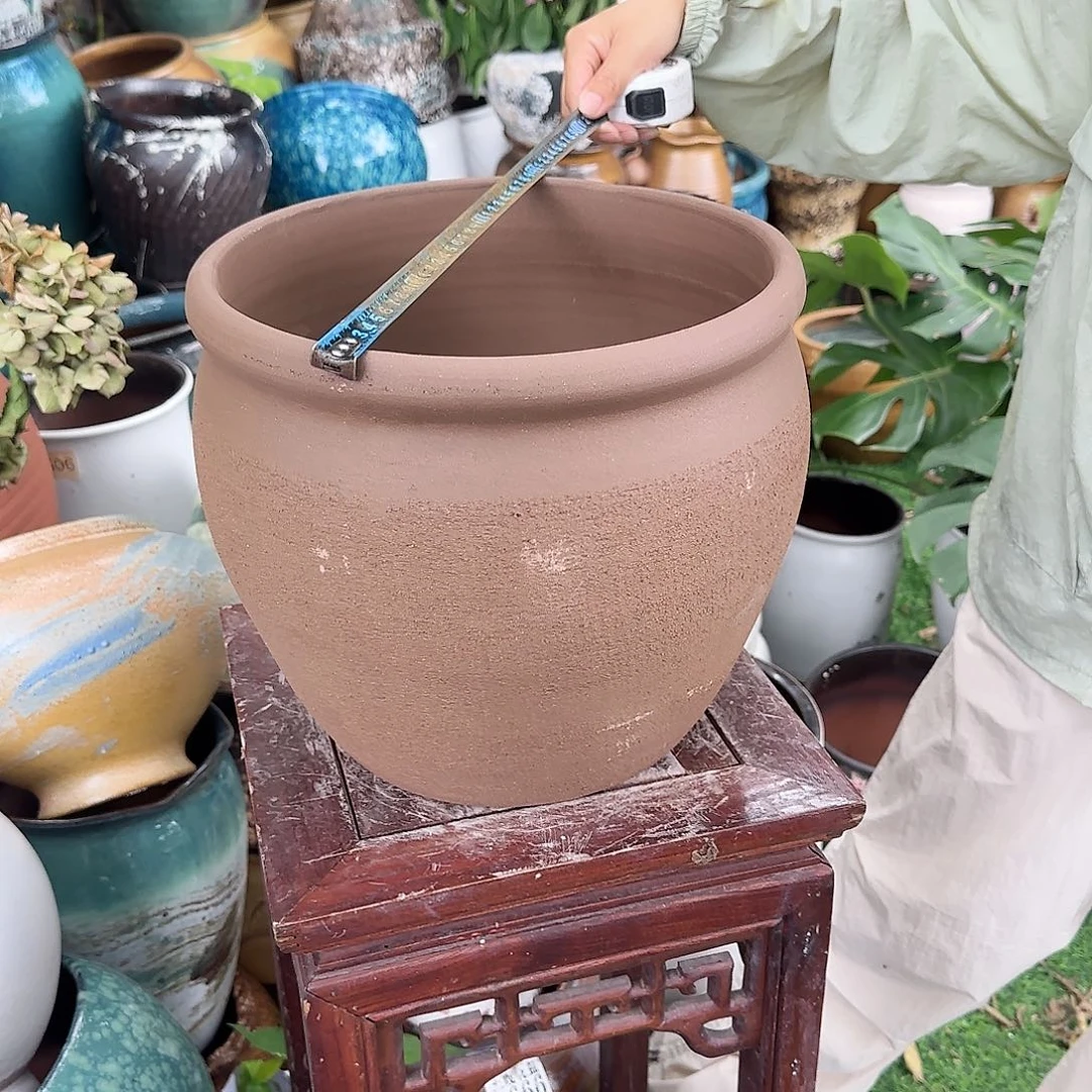 紫砂花盆王嫂花盆0620-高26口30