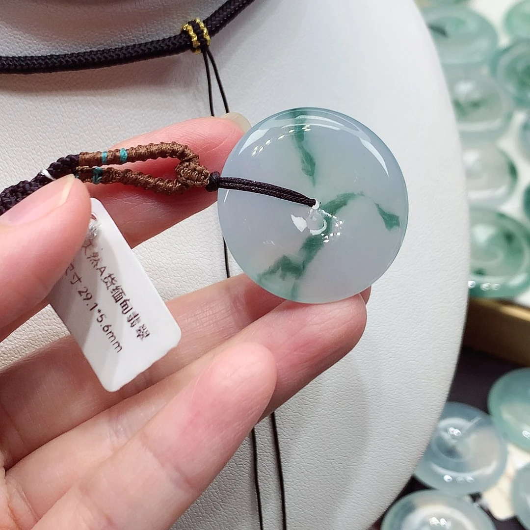 颈饰未镶嵌翡翠编号32，29.1/5.6