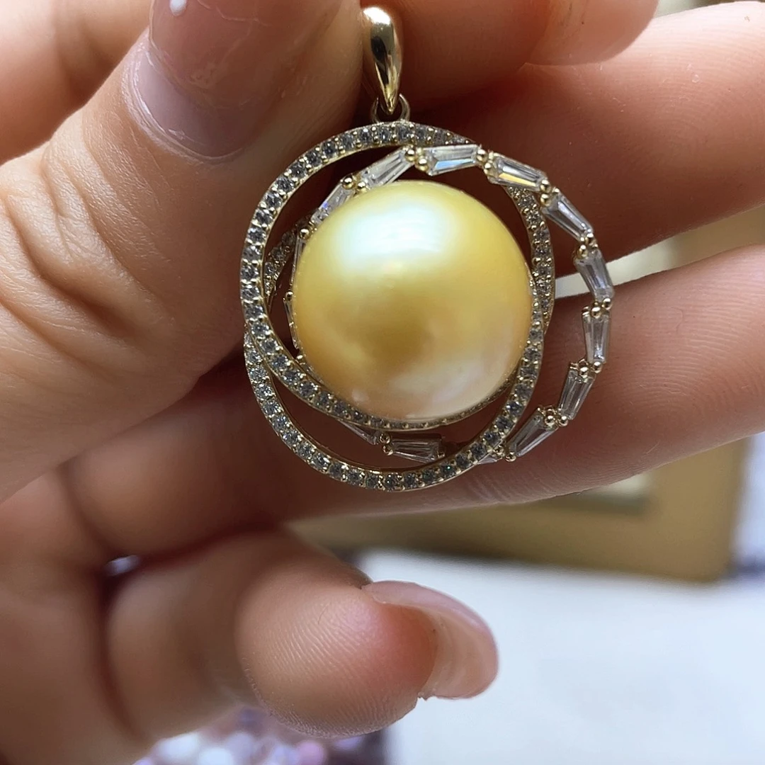 海水珍珠颈饰银S925镶嵌