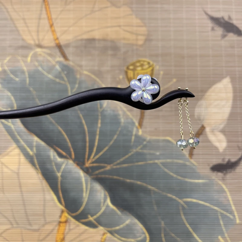 J3轮回簪体发簪气质手工头饰发饰中式纯手工国风簪子百搭时尚发簪