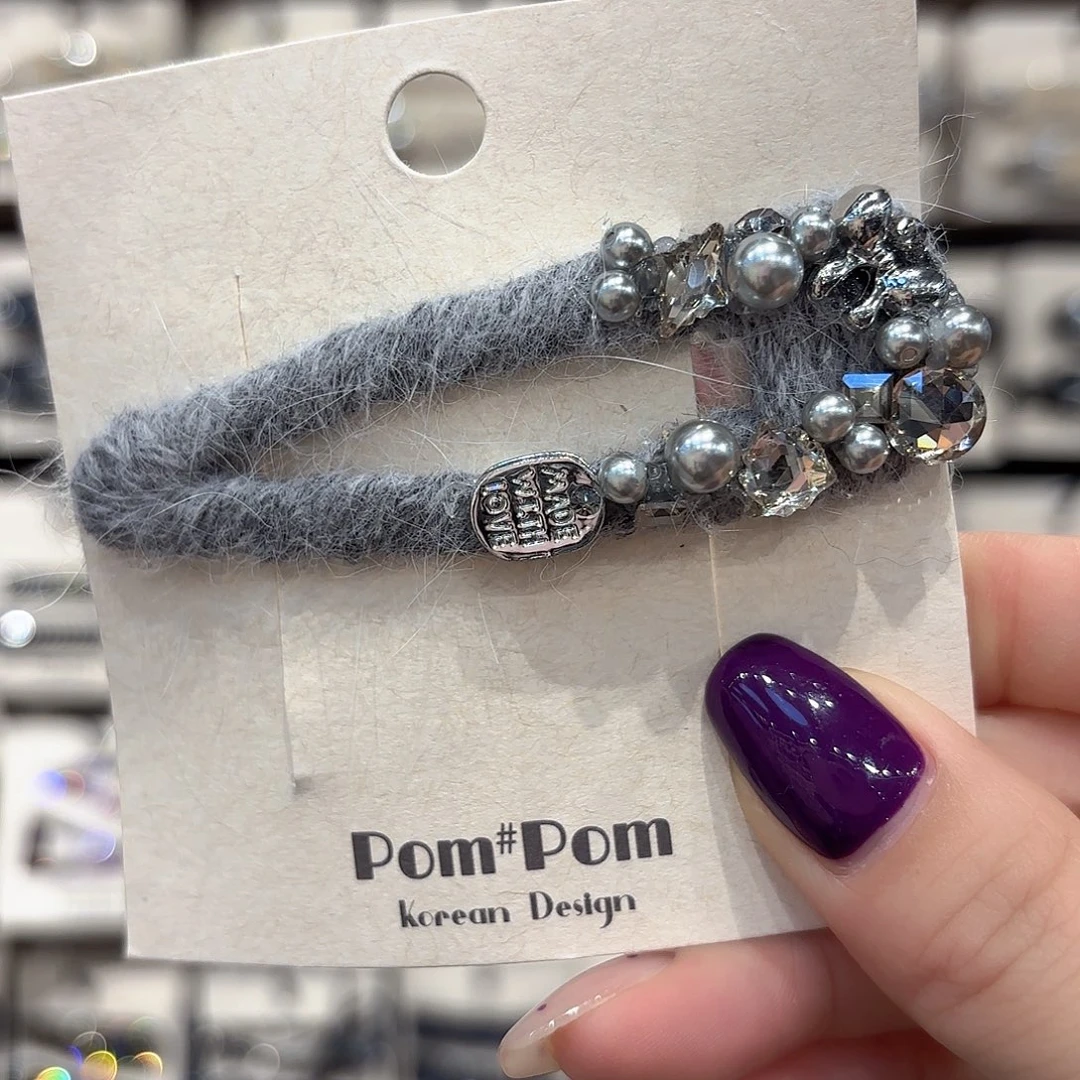 皮质铁合金灰色爆米花拜拜一个