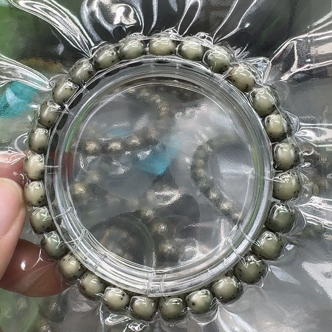 星月菩提手串37尽头爆透半臂大留白河豚同枝87
