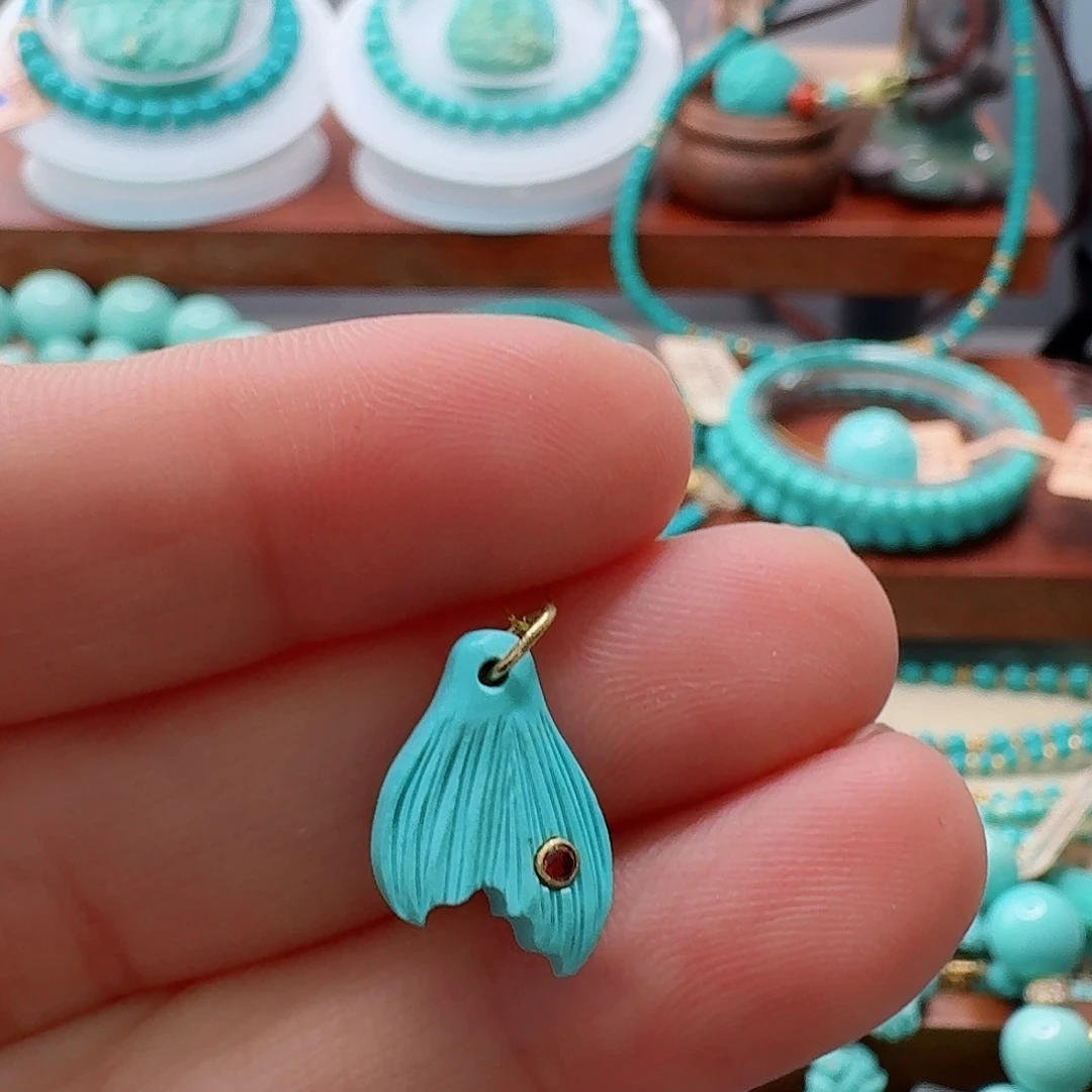 绿松石未镶嵌珠宝半成品