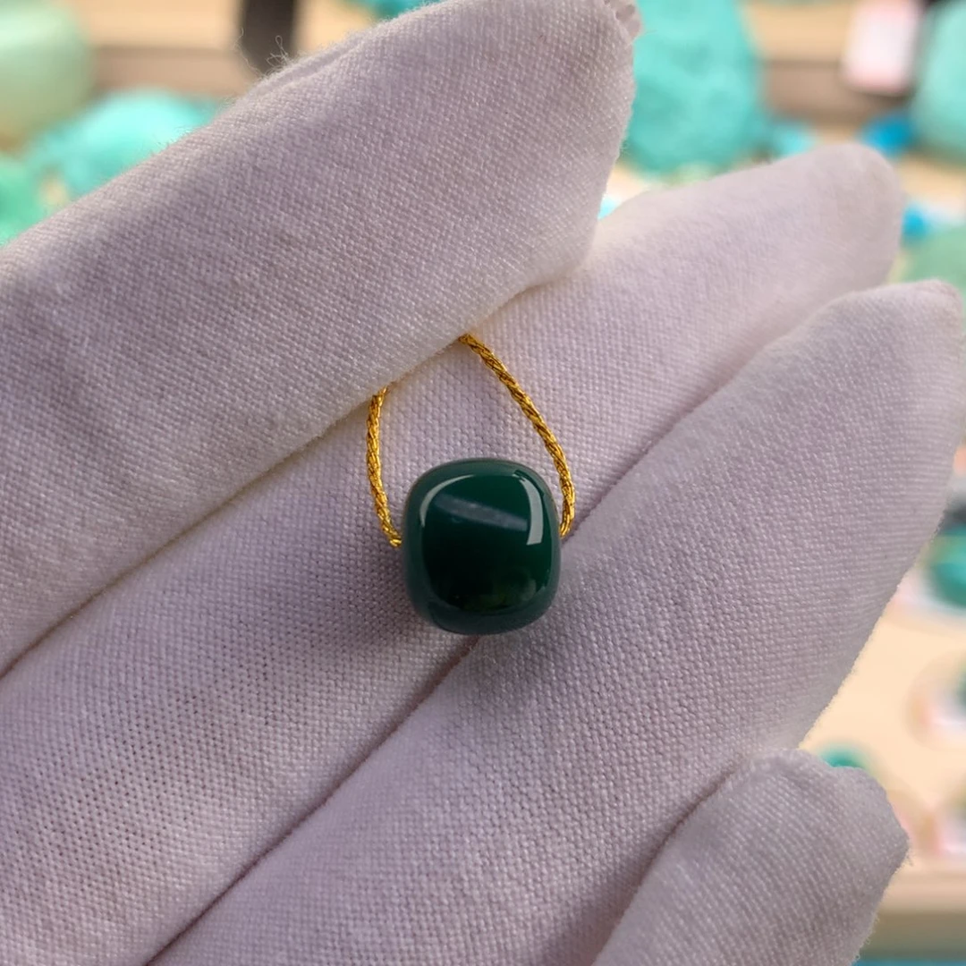 绿松石珠宝奇石未镶嵌9.7×8.5