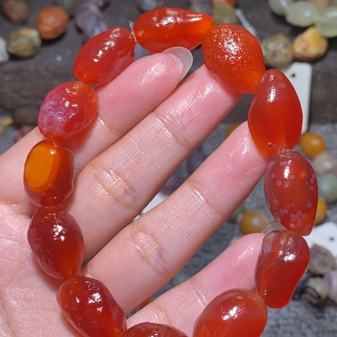 未镶嵌玛瑙/玉髓珠宝半成品