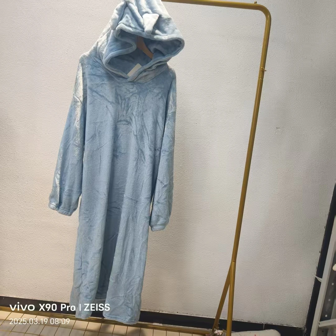 唯琳剪标  4仓T7-30-3647款  连帽套头翅膀绒绒睡衣胸围120