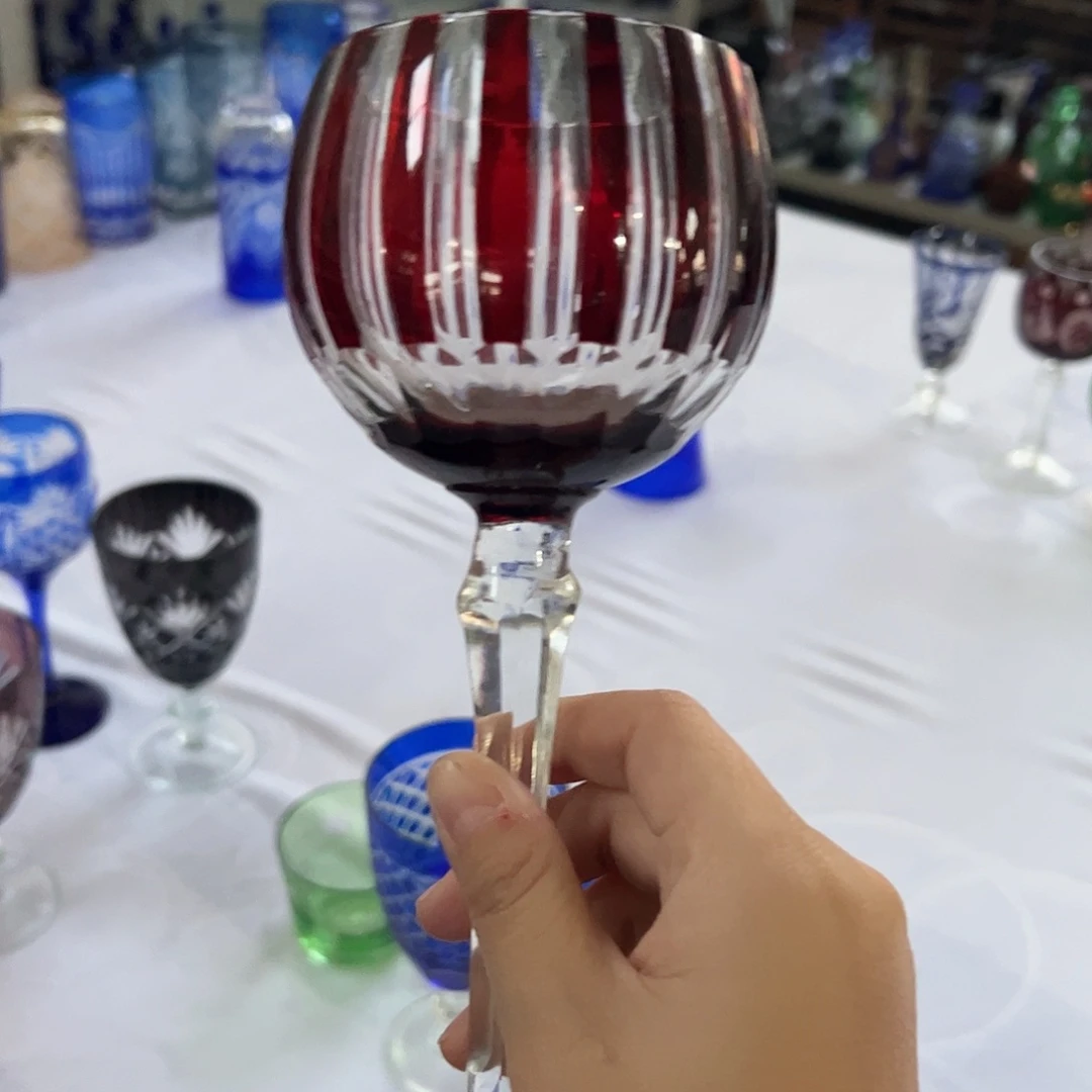 水晶玻璃平底款微瑕一个