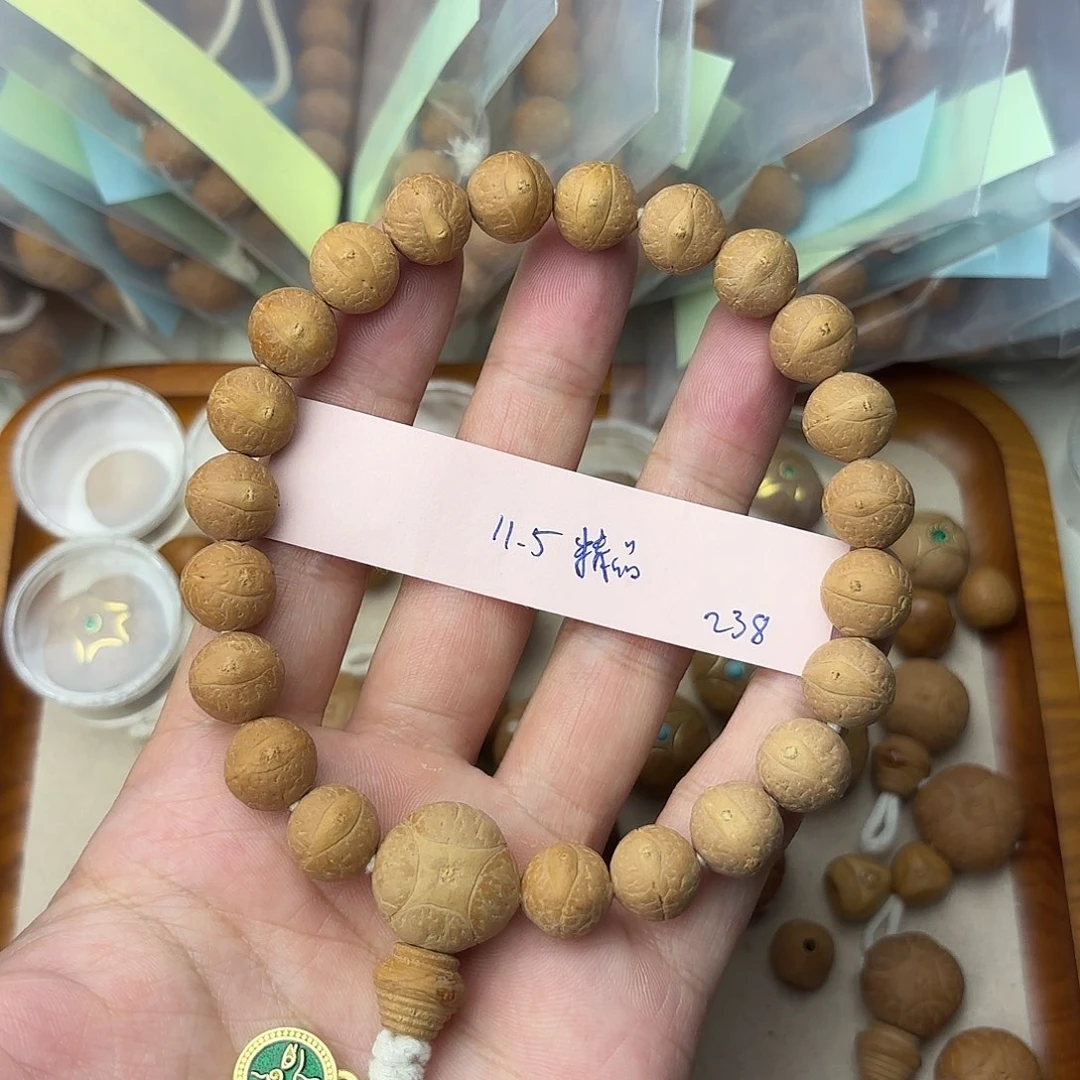 凤眼菩提手串精品正圆单仓手串11.5福利