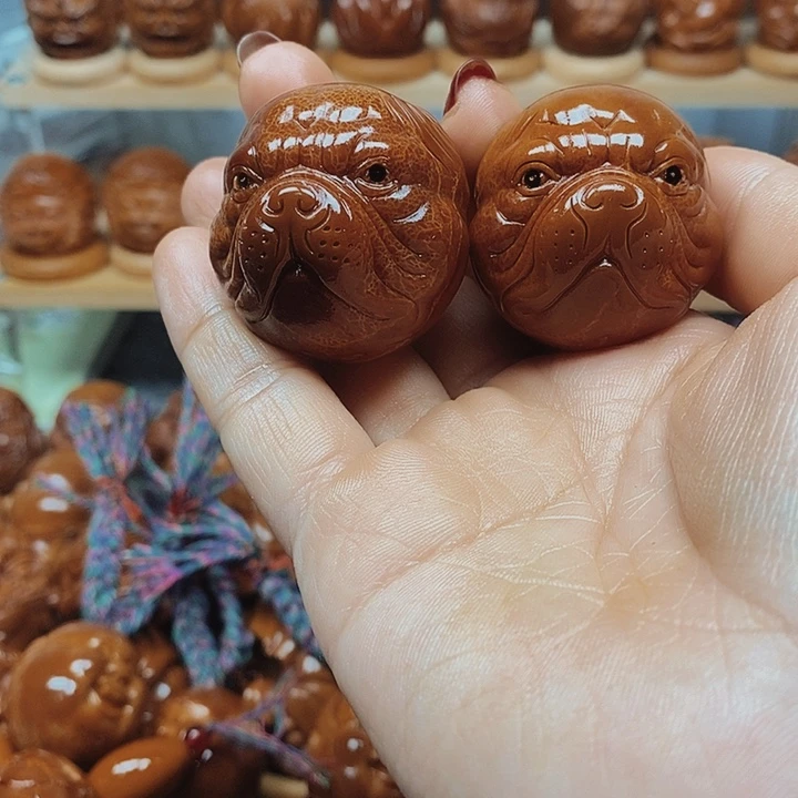 冷***血手串/手链橄榄核旺财