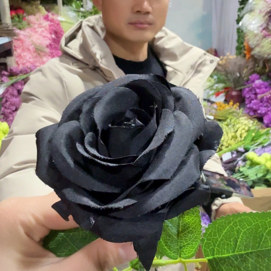 488号单头黑玫瑰50支大