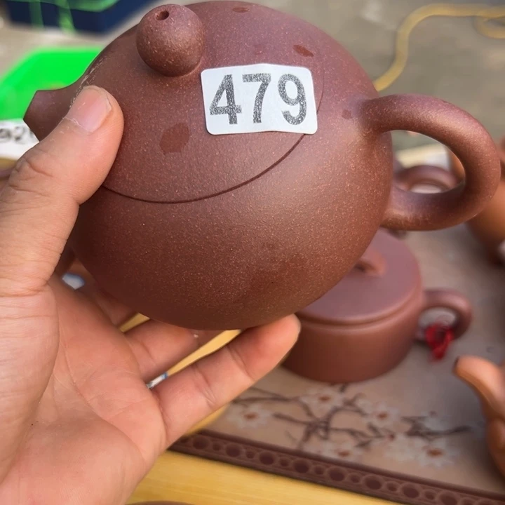 茶壶紫砂紫泥西施350左右瑕疵不挑