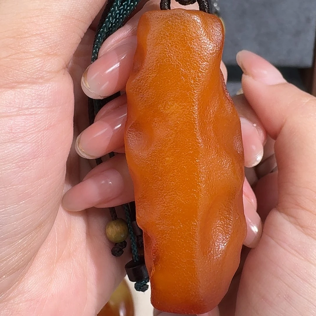 糖***心裸石琥珀未镶嵌我