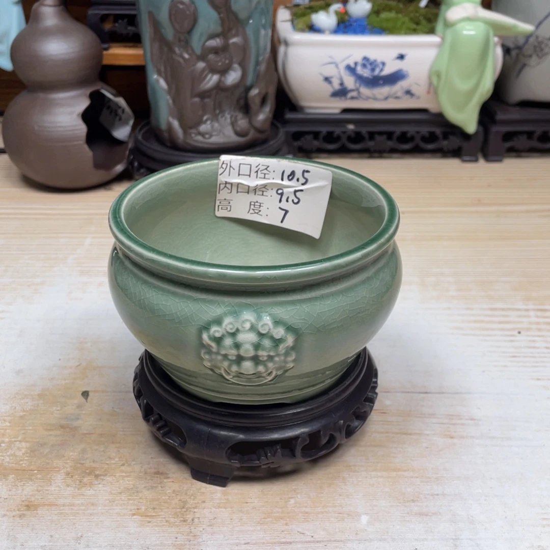 紫砂花盆陶瓷艺术花盆陶瓷