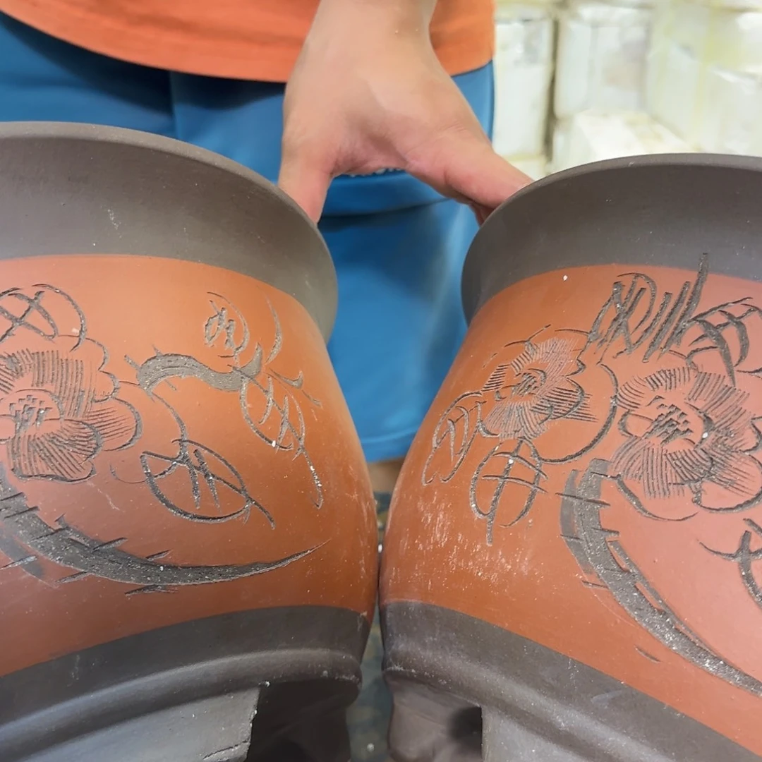 紫砂花盆口口口经紫砂23