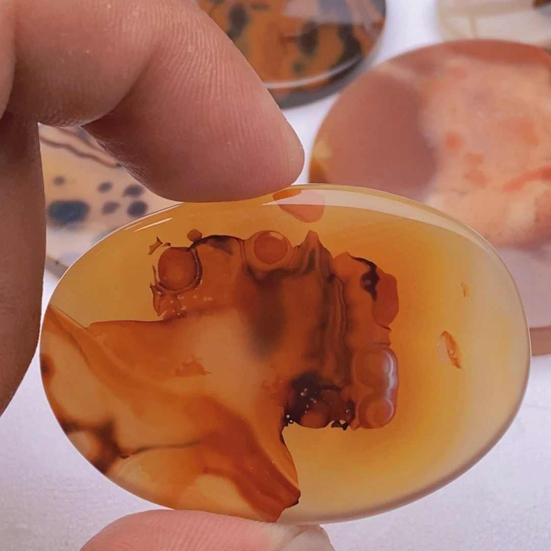 玛瑙/玉髓颈饰未镶嵌微瑕517