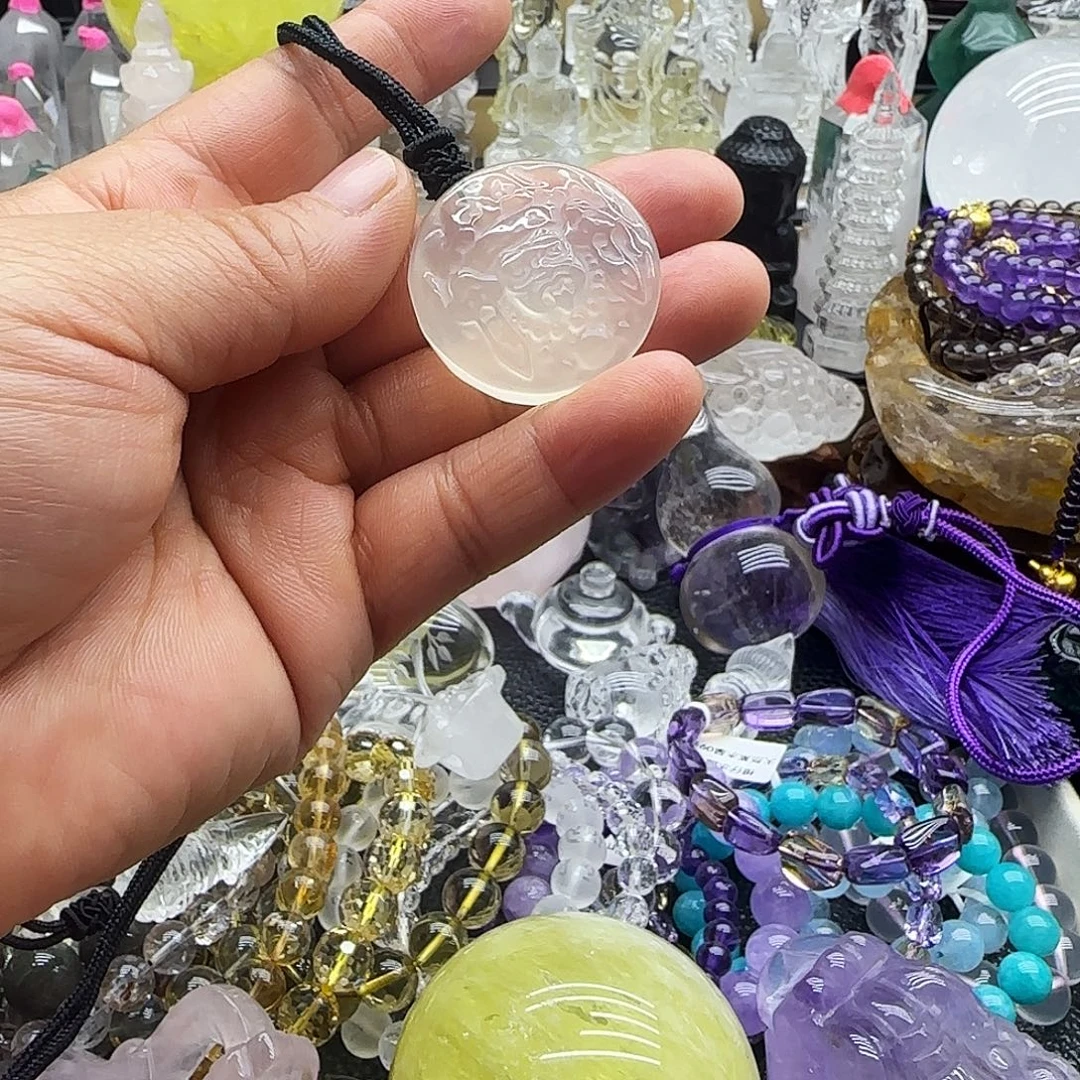 车挂水晶未镶嵌摆件