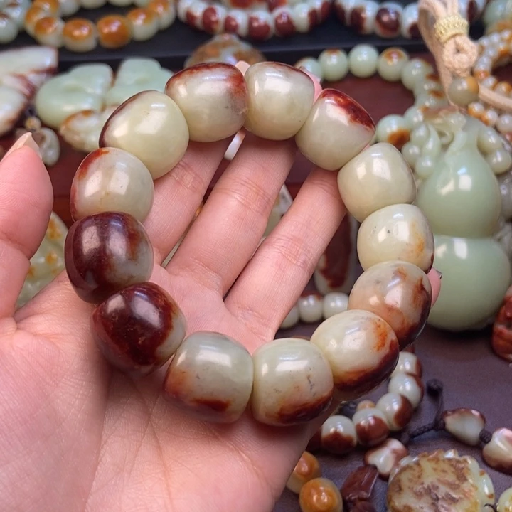 云***舒岫岩河磨玉（透闪石质玉）未镶嵌手链