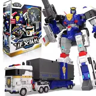 迷你特工队7超级战警正义队长汽车变形机器人男孩金刚汽车玩具