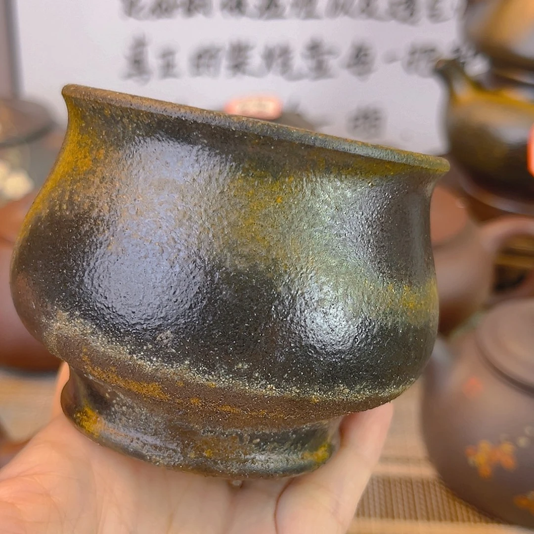 紫砂茶壶底槽清柴烧160cc