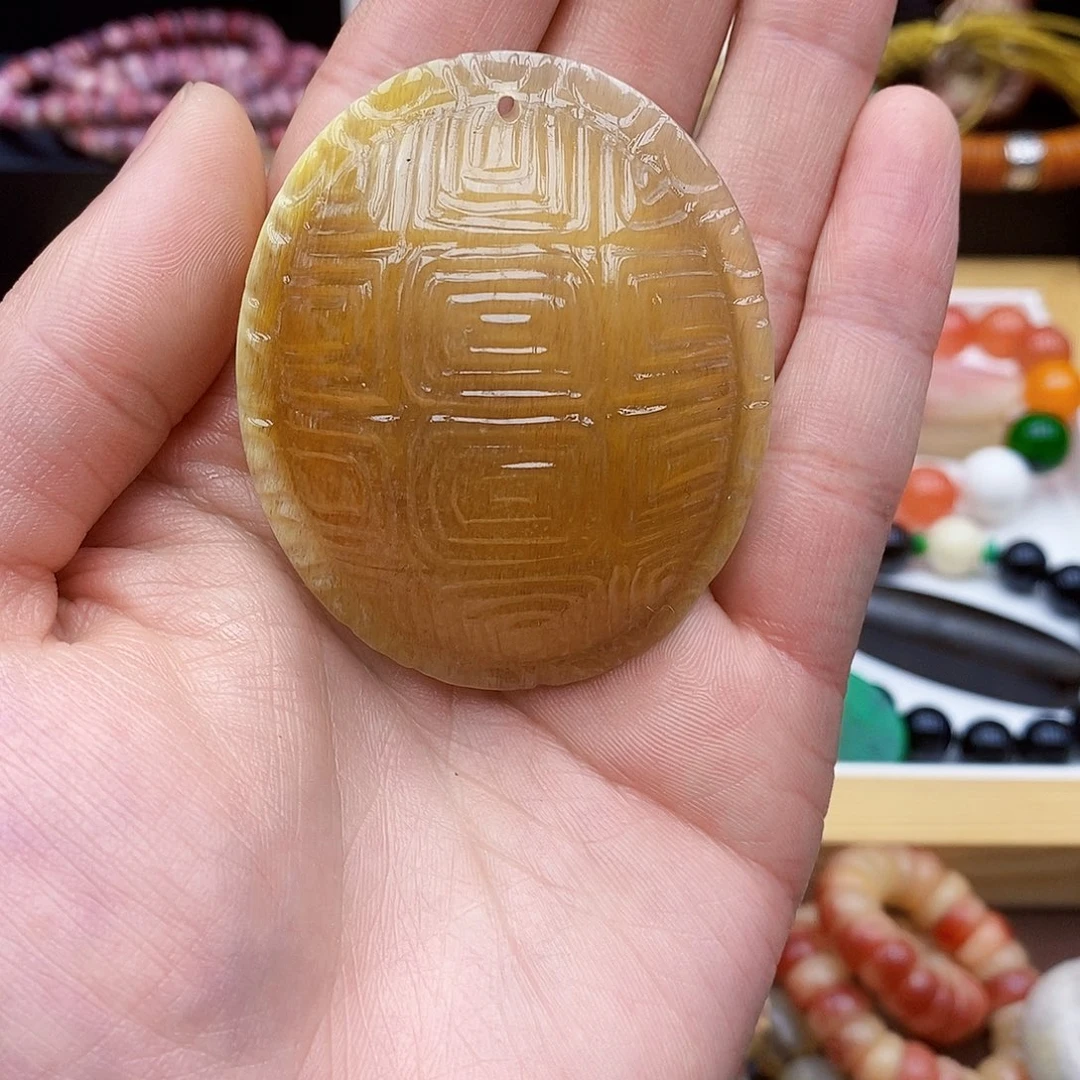 驼骨手串/手链黑驴蹄全蜜色手把件