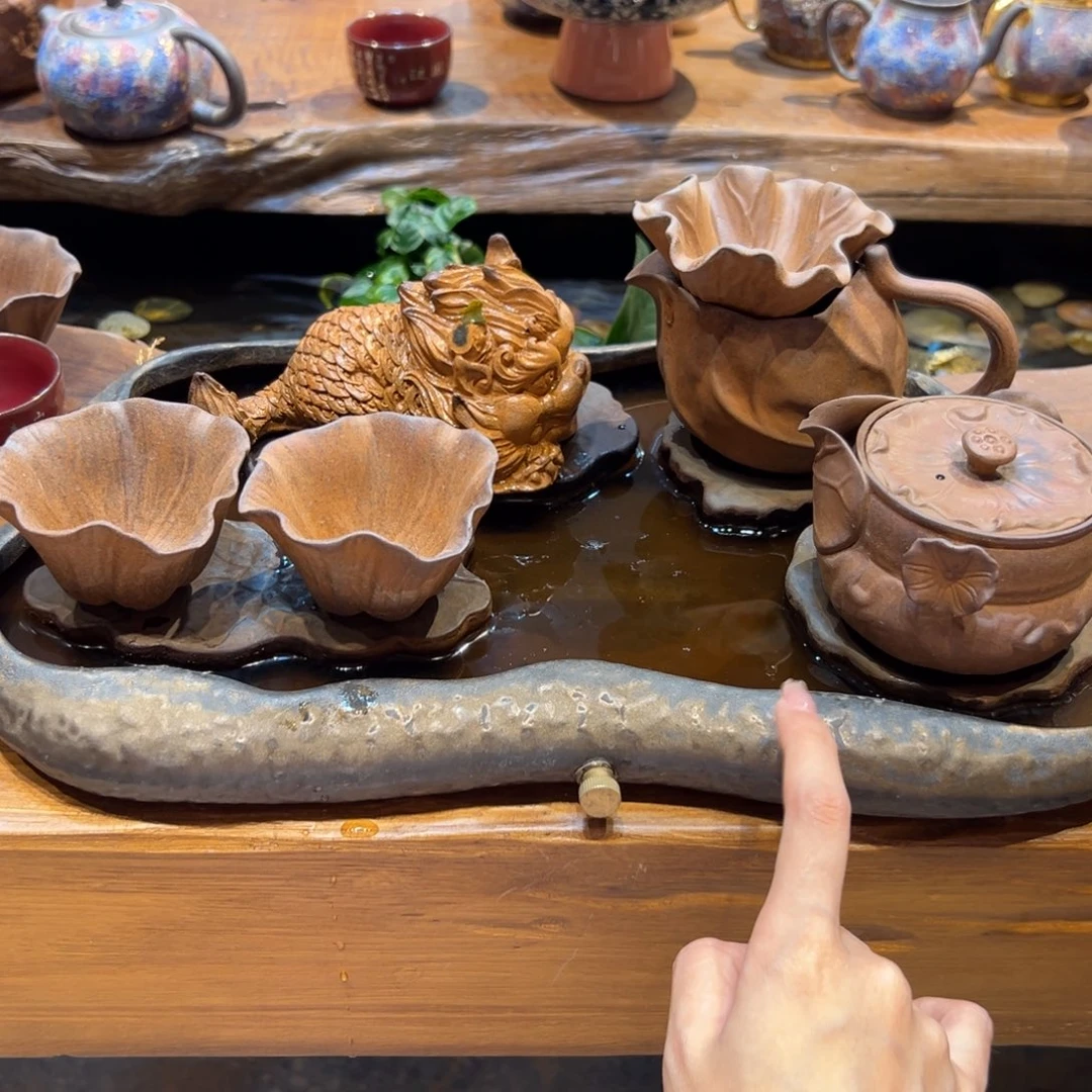 裸烧老岩泥原矿茶具