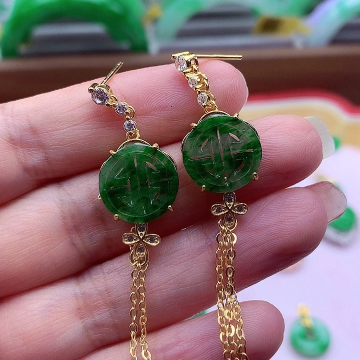 翡翠颈饰银S925镶嵌翡翠