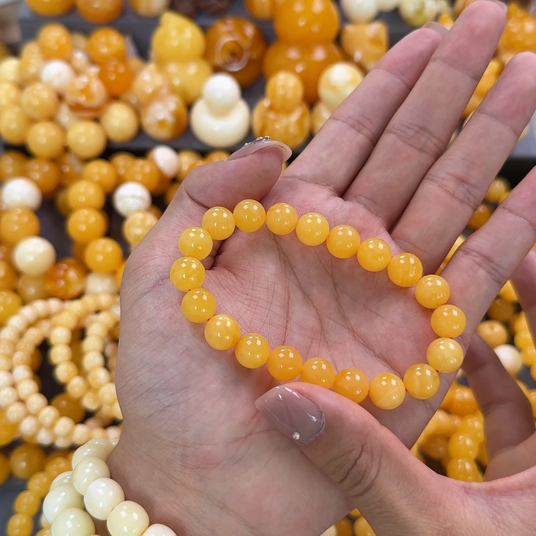 蜜蜡未镶嵌珠宝奇石10mm