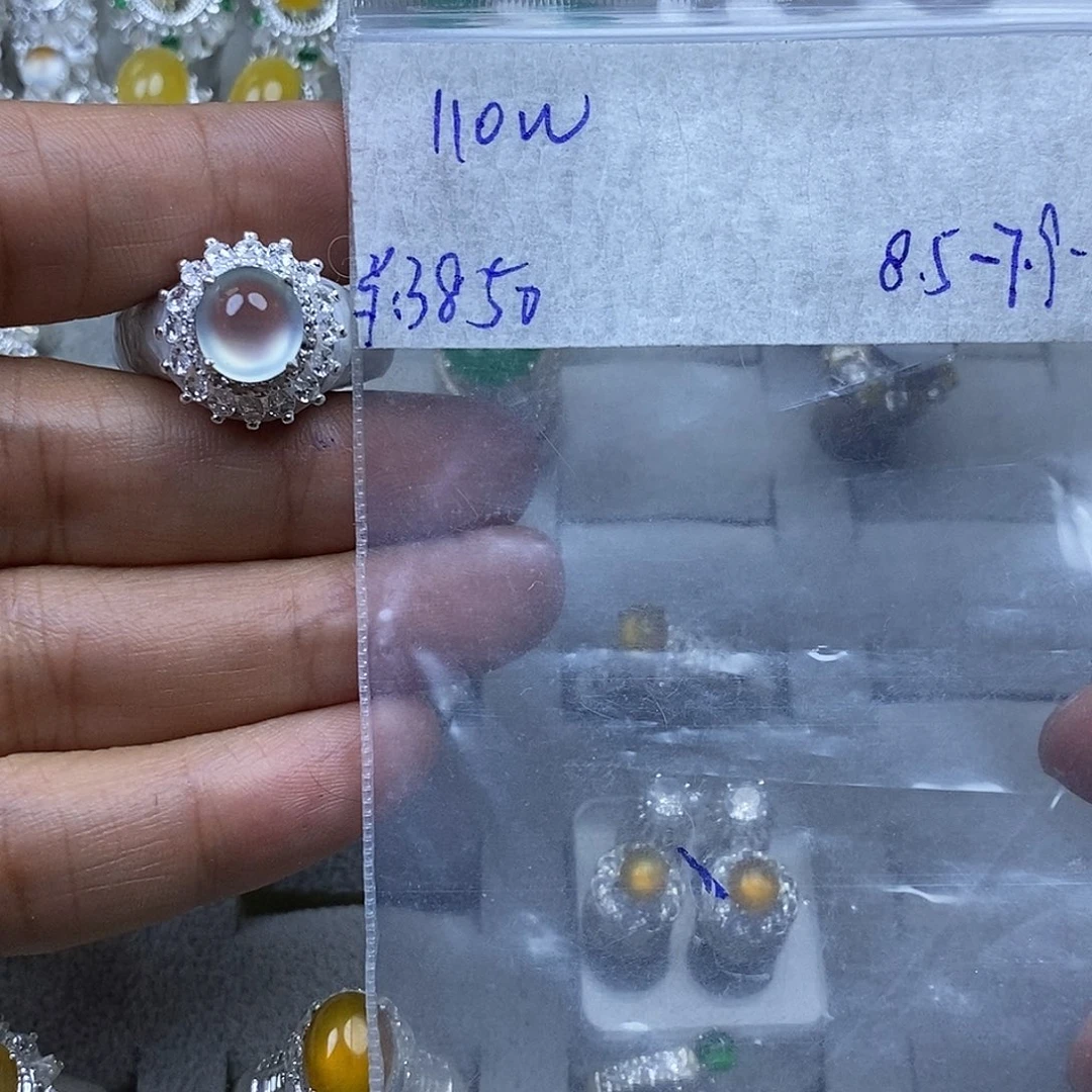 定制翡翠未镶嵌玻璃白蛋