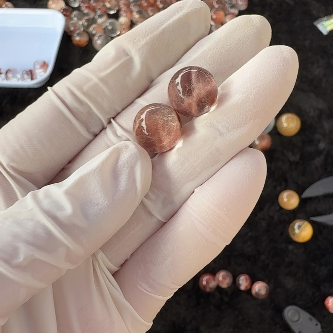 _***μ水晶珠宝半成品未镶嵌卷毛11.1mm定制不退换