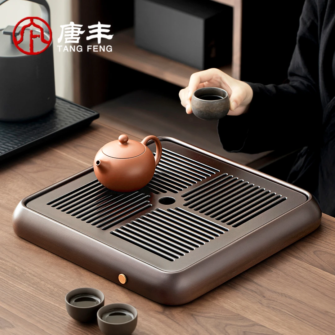 唐丰2025新款茶盘家用高档花梨实木茶托盘功夫干泡小茶台沥水盘