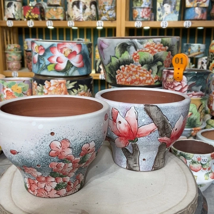 红陶景德镇艺术手绘作品