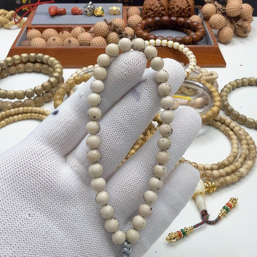 星月菩提手串14梵天糯冰大眼睛通体龙蛋7左右手持一物一图