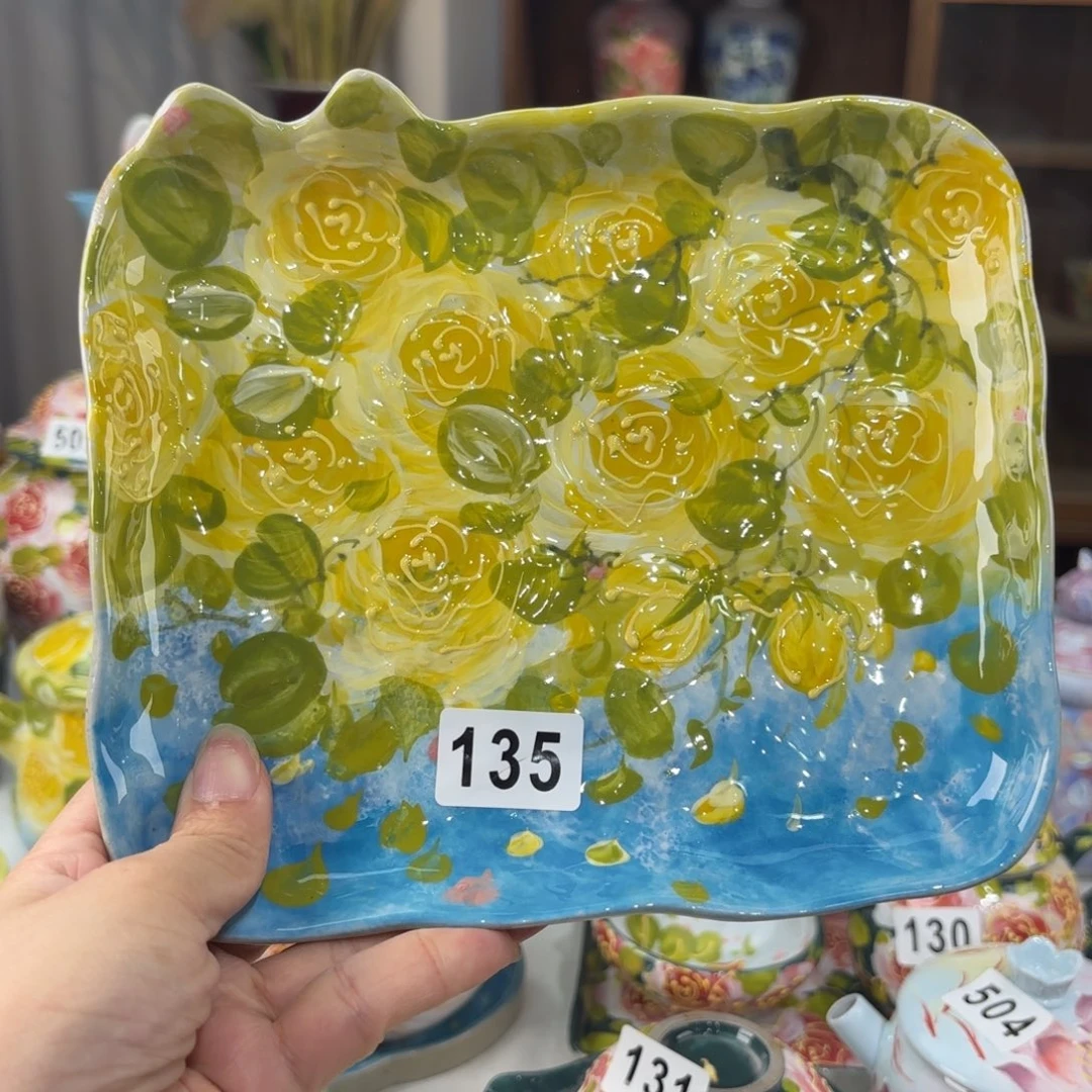 景德镇手绘高温釉下彩陶瓷茶具