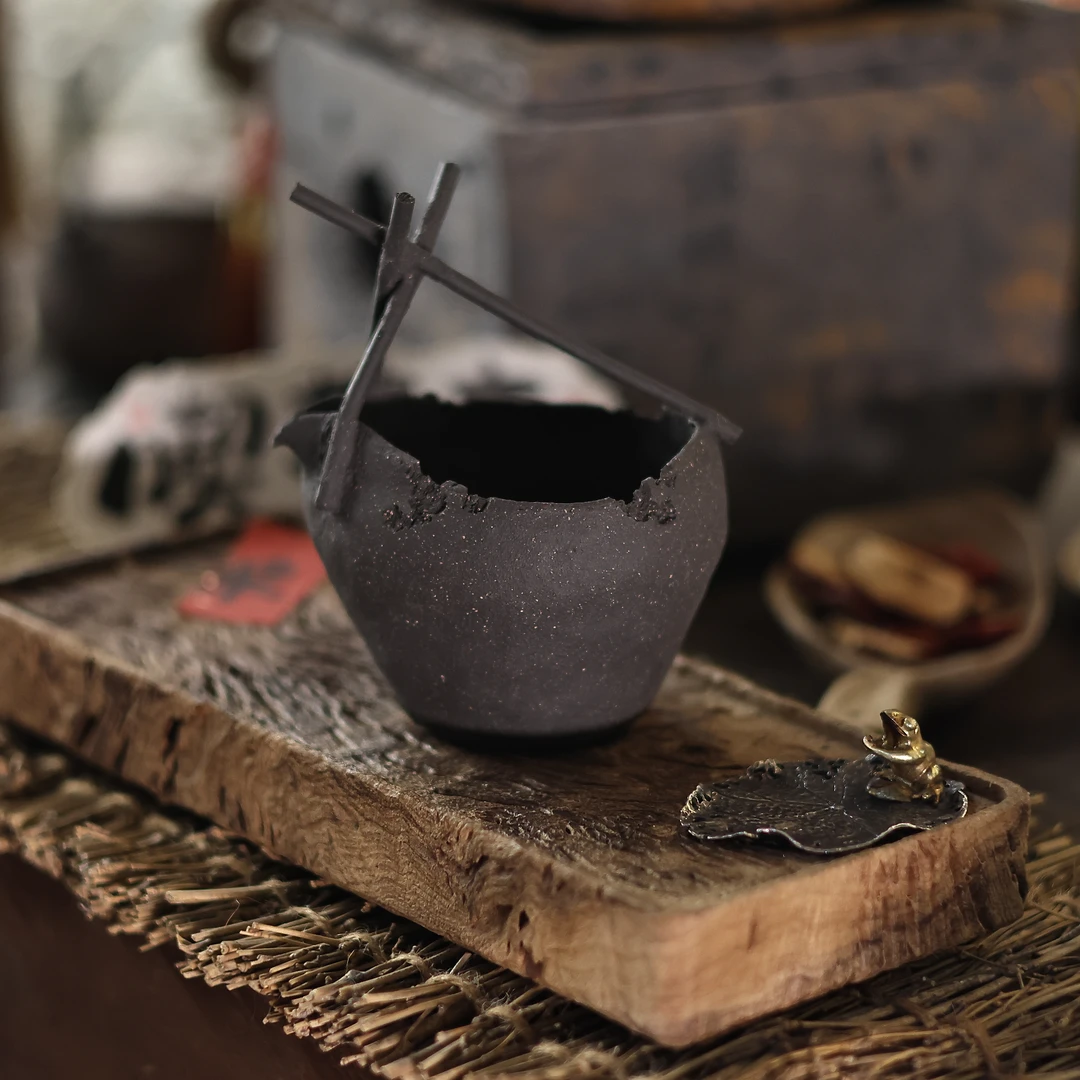 【柿间小院】全手工*紫砂*提梁公道