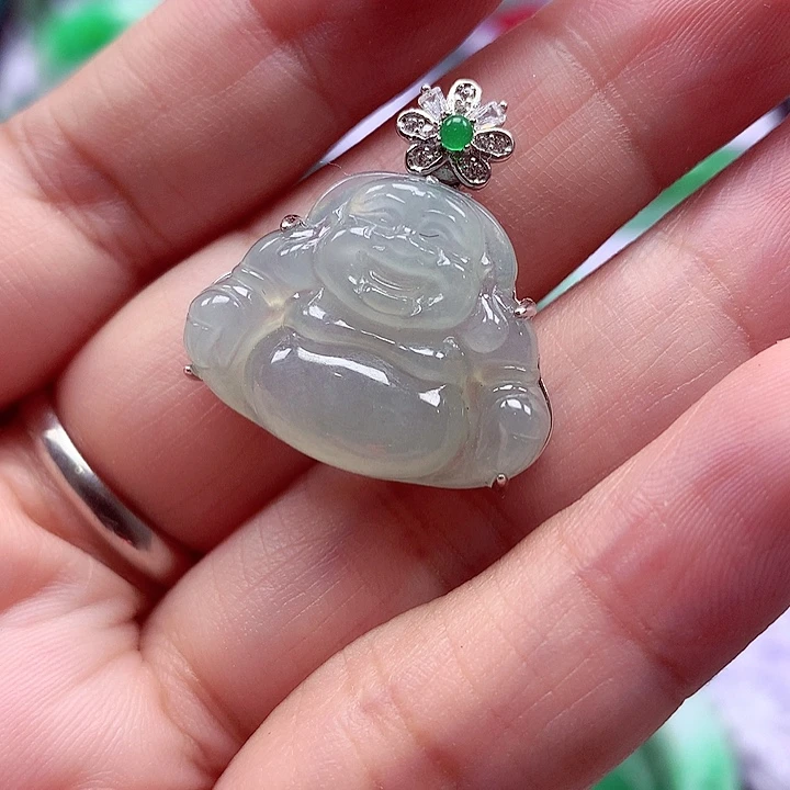 颈饰银S925镶嵌翡翠翡翠