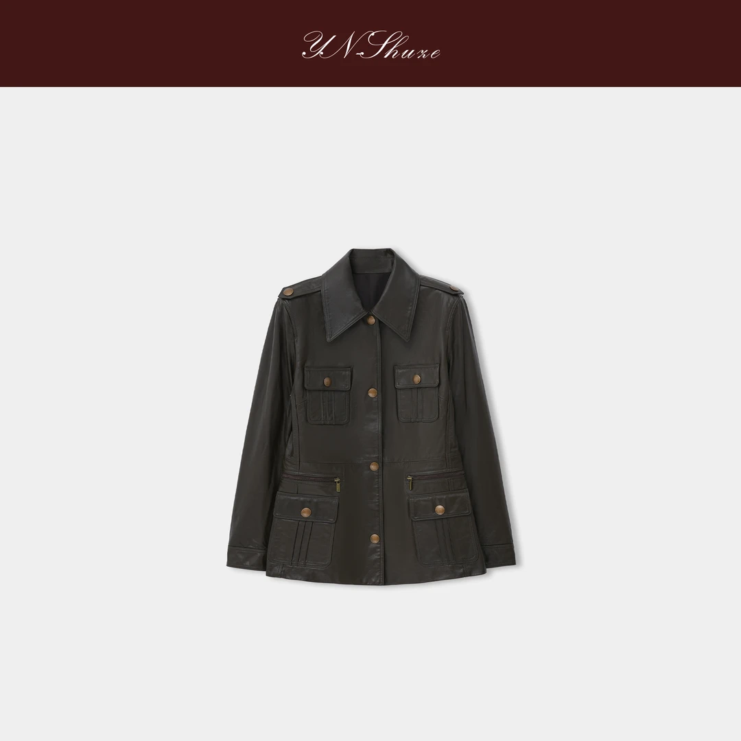 YN-SHUZE【落日侧影】时尚设计师拼接外套SZ-YNB-8050