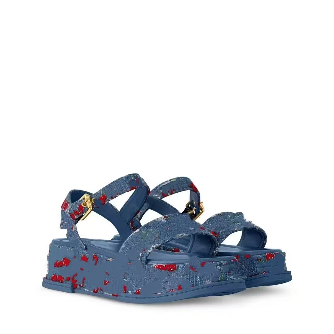 休闲女修面皮沙滩鞋时装凉鞋黑色休闲风经典包头凉鞋