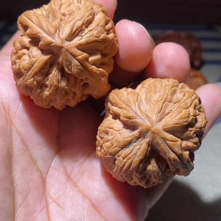 把件文玩核桃43*44红锦鲤