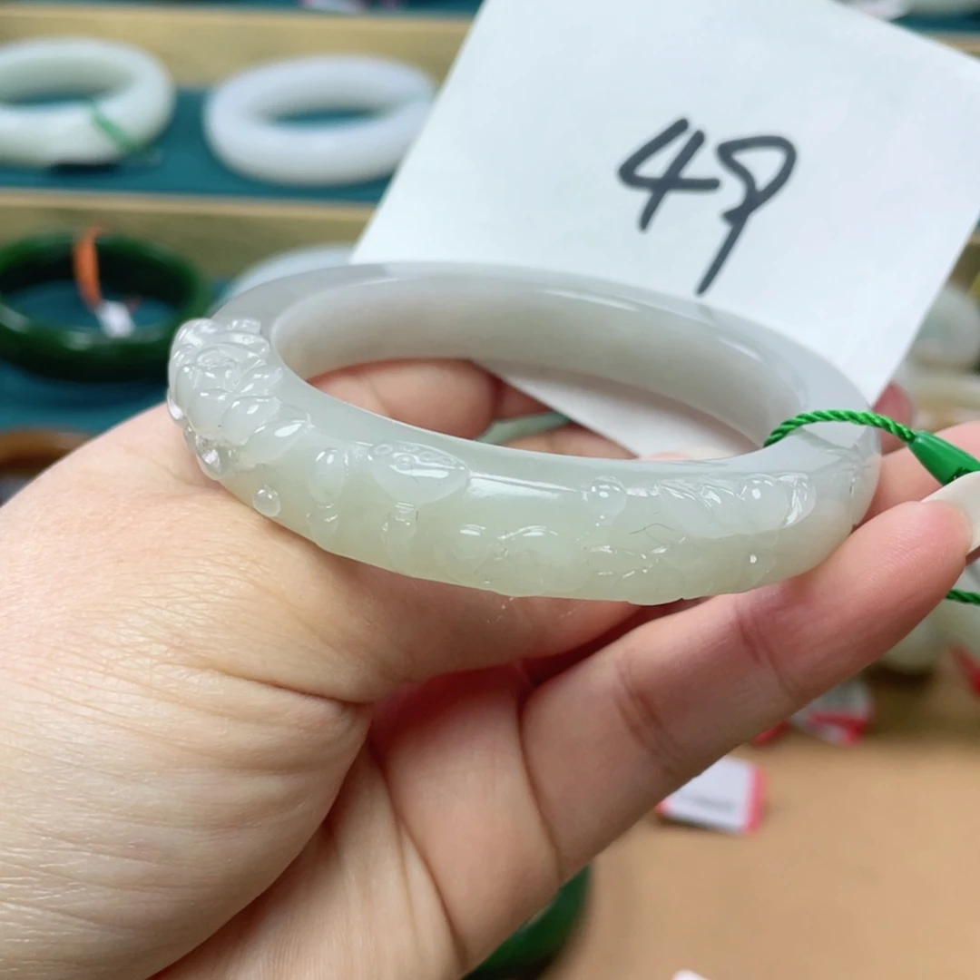 未镶嵌手镯和田玉圈口57