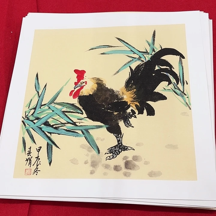 国画花鸟等图案和50.50