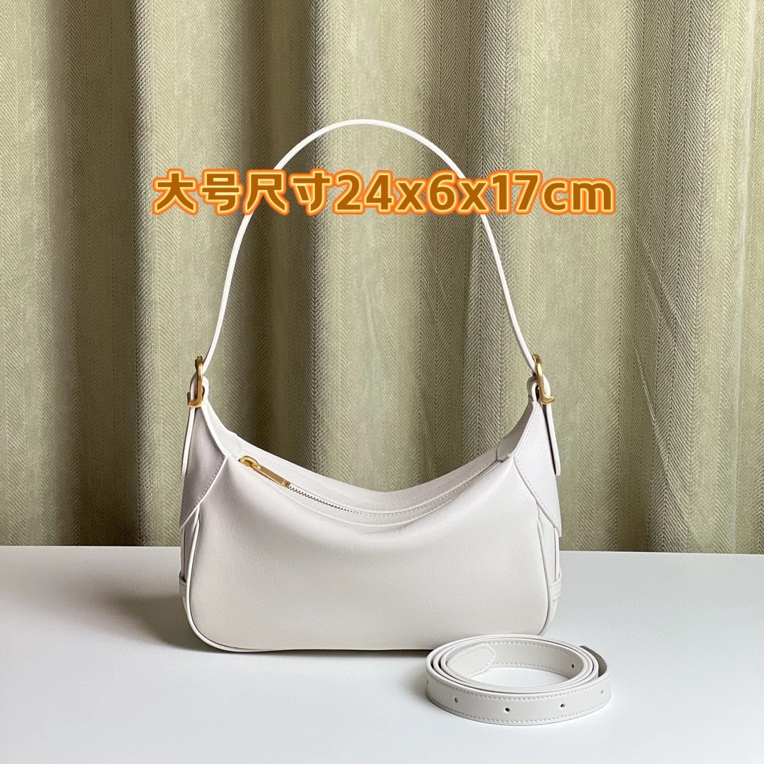 简约风纯色轻奢高端订制空白版肩背拉链手拎斜挎女包平纹女包金尼