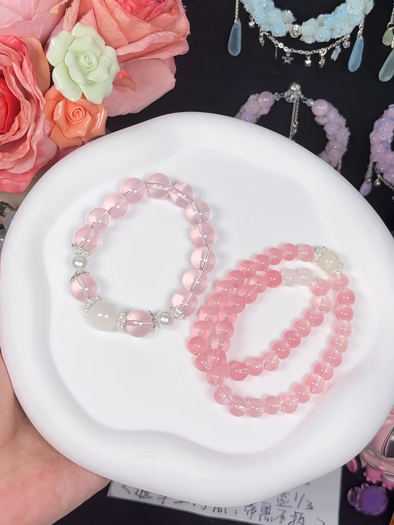 合金琉璃手链 [大卡双圈琉璃]超仙手作潮玩时尚百搭