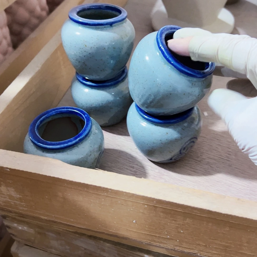 有孔，外贸尾单陶瓷花盆凑单10米包邮六个