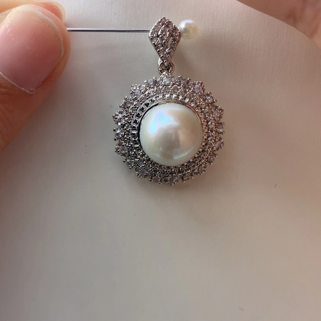 吊坠(不含链)合金淡水珍珠