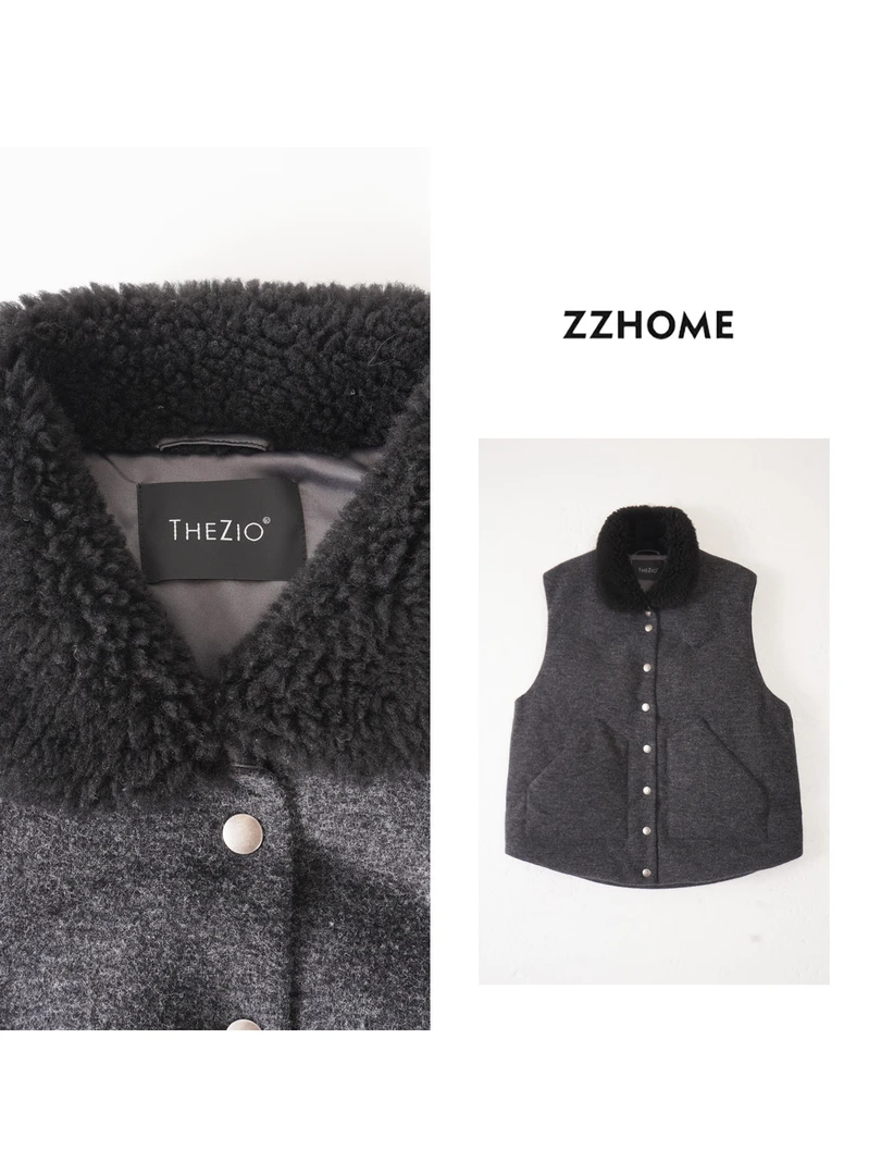 ZOZO HOME ｜反定义经典菱格绗线鹅绒毛领马甲q172366p
