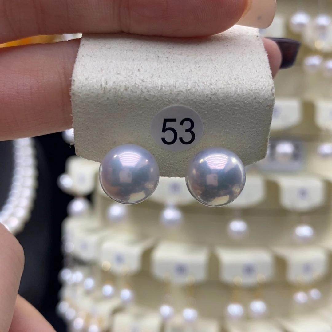 耳饰淡水珍珠18K金镶嵌